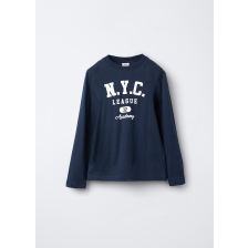 4657004 TSH LS 1 COL NAVY BLAZER