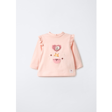 4653383 T-SHIRT GIRL VEILED ROSE