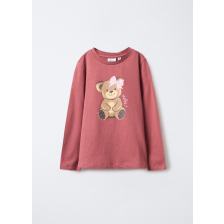 4716787 T-SHIRT L/S DARK RED