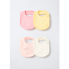 4664341 4PK BIBS TER LIGHT PINK T.U.