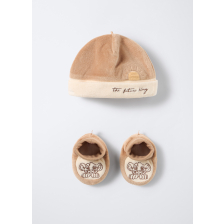 4658137 SET HAT+SHOE LIGHT BROWN T.U.