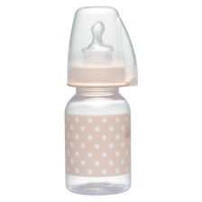 Бебешко шише за хранене NIP Trendy, Flow S, 125 мл, 0-6 месеца