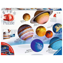 3D пъзел Ravensburger Слънчевата система, 522 ч.