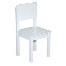 Детски дървен стол Roba White