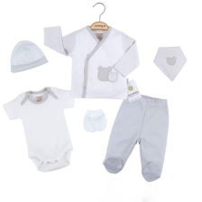 Комплект за изписване CICCIM BABY 5 части Мечета сиво Размер 56 cm 4330