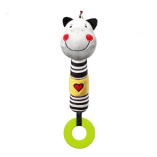 Плюшена играчка Babyono C-MORE Писукаща зебра с гризалка 634