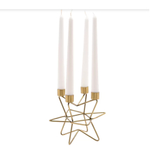 Свещник от медицинска стомана Widdop Bingham Celestial Gold Star