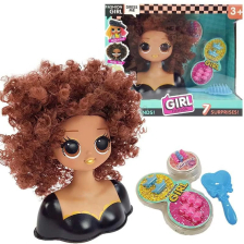 Модел за прически Raya Toys LK1016, Кестенява коса
