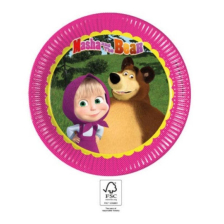 Хартиени чинии Procos MASHA & THE BEAR 8 бр. 23cm
