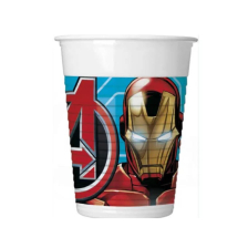 Пластмасови чаши за рожден ден Procos MIGHTY AVENGERS 8 бр. 200 ml