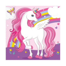 Салфетки Procos UNICORN RAINBOW COLORS 20 бр. 33х33см 