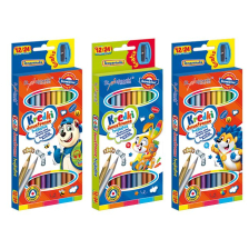 Двустранни цветни моливи St. Majewski Bambino 12 бр., с острилка