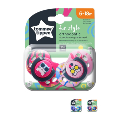 Ортодонтични залъгалки Tommee Tippee FUN STYLE 6-18м, 2 бр.