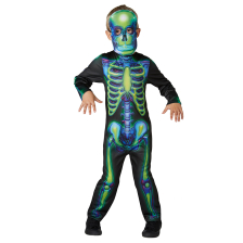 Детски карнавален костюм Rubies Neon Skeleton р-р M-L 630707