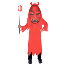 Детски карнавален костюм Amscan Devil Big Head 4-12 години