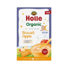 Био млечна каша Holle с бисквити и ябълка 250г