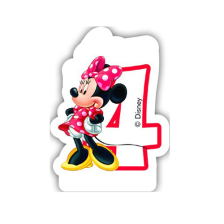 Свещ за рожден ден Procos номер 4 Minnie Mouse 82923
