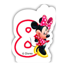 Свещ за рожден ден Procos номер 8 Minnie Mouse 82927