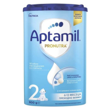 Адаптирано преходно мляко Aptamil Pronutra 2 6-12 месеца 800 грама