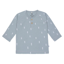 Бебешка блуза Lassig Blocks Light blue, с дълъг ръкав