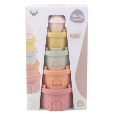 Бебешка гумена кула за редене Raya Toys, 5 ч.