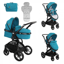 Бебешка количка 2 в 1 Lorelli LUMINA DARK BLUE