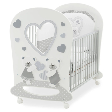 Бебешко легло Italbaby DOLCI COCCOLE Осн. цвят бял + декорация Grey