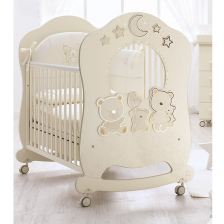 Бебешка кошара Italbaby HAPPY FAMILY Oblò Ivory