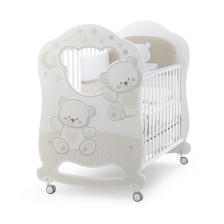 Бебешка кошара Italbaby JOLIE Oblò White / Choco