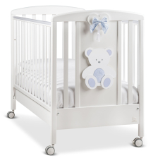 Бебешка кошара Italbaby PELUCHE Осн. цвят бял + декорация Blue