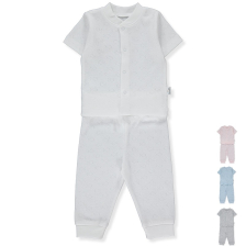 Бебешка пижама Bebetto BASIC 24, Ажурна, 2 ч., 0-3 м., F1298