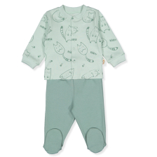 Бебешка пижама Bebetto Sleepy Cat, Зелен, 0-9 м., F1389
