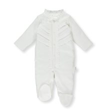 Бебешки гащеризон Bebetto Born to royal Екрю, 0-9 м., T3327