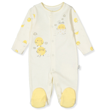 Бебешки гащеризон Bebetto Chick chick, Екрю, 0-6м., T3799