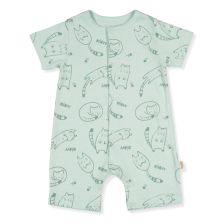 Бебешки гащеризон Bebetto Sleepy Cat, Зелен, 3-18м., K4692
