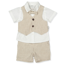 Бебешки комплект Bebetto Cool and Stylish, Бежов, 3 ч., 6-36 м., K4656