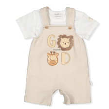 Бебешки комплект Bebetto Good adventure, Бежов, 2 ч., 3-18 м., K4787