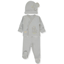 Бебешки комплект Bebetto Little Elephant, 3ч., 0-3 м., Z1053