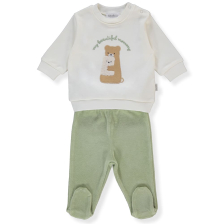 Бебешки комплект Bebetto Little Teddy Bear, 2 ч., 1-12 м., K4588