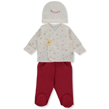 Бебешки комплект Bebetto Organic Cutie, 3 ч. 0-3м., Z959