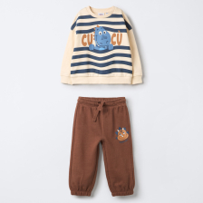 Бебешки комплект Blukids Динозавър, пуловер и панталон, 9-36 м., 4656907