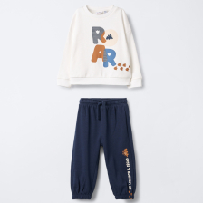 Бебешки комплект Blukids Динозавър, пуловер и панталон, 9-36 м., 4656912