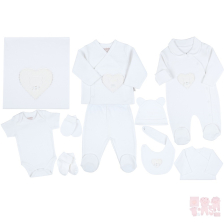 Бебешки комплект за изписване Cicim Baby Мече, сърце, 10 части, 0-3 м., U4741