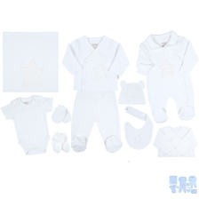 Бебешки комплект за изписване Cicim Baby Звезди, 10 части, 0-3 м., U4805