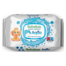 Бебешки мокри кърпи Bebelan Aqua 99.6% вода 64 бр.