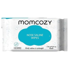 Бебешки мокри кърпи за нос Momcozy, с физиологичен разтвор, 30 бр.