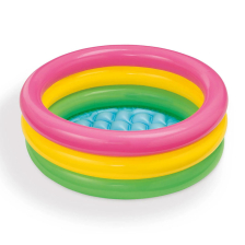 Бебешки надуваем басейн INTEX 3 пръстена Sunset Glow 61х22 см