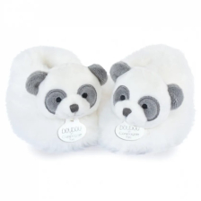 Бебешки пантофи Doudou UNICEF Панда, 0-6 месеца