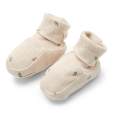 Бебешки пантофи Little Dutch Farm Green Leaves, 0-9 м.