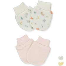 Бебешки ръкавички Bebetto HAPPY GARDEN, 2 чифта, 0-3м, C1056